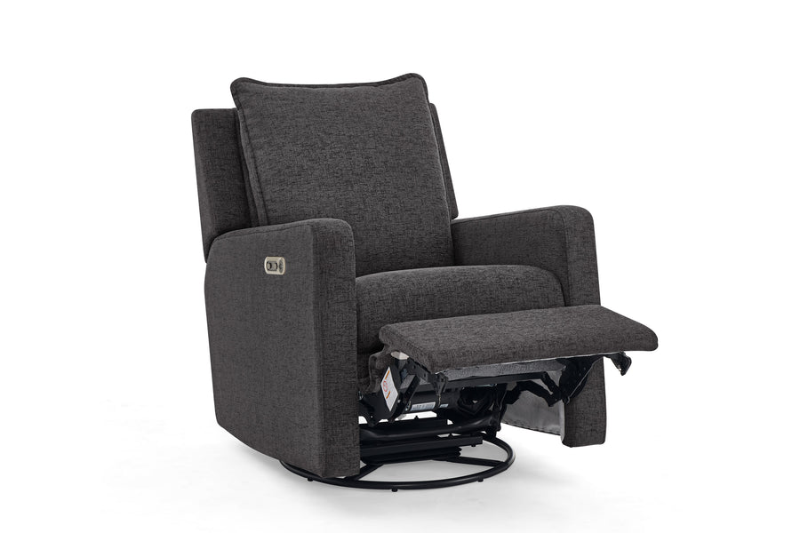 Charcoal (1548) 23-babyGap Harlowe Power Recliner with USB-A and Type-C Ports in Stain-Resistant Performance Fabric