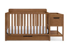 Chestnut (836) 24-Maya 5-in-1 Convertible Crib and Changer with Storage