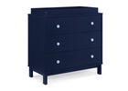 Navy with Light Blue (1476) 6-babyGap Legacy 3 Drawer Dresser with Interlocking Drawers