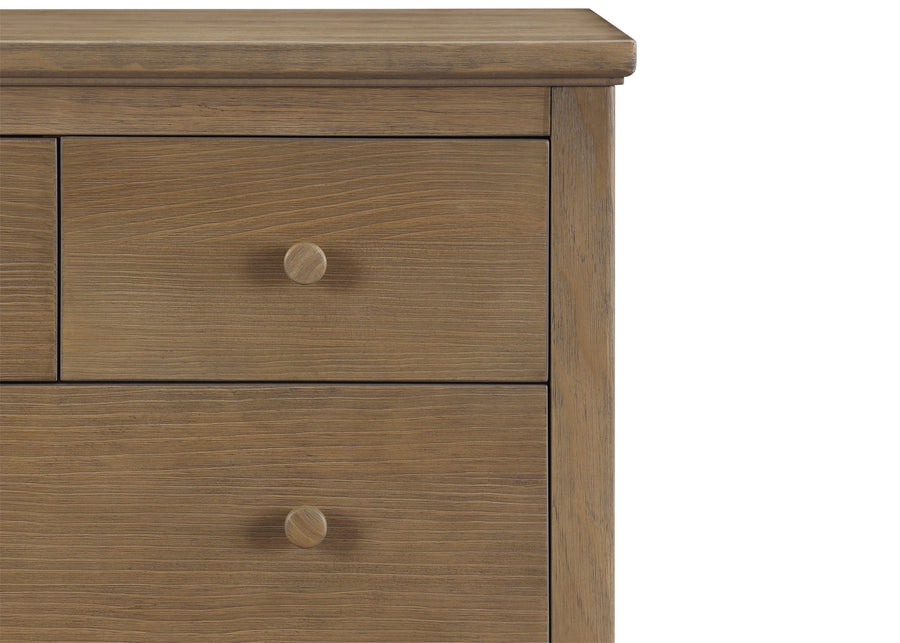 Rustic Acorn (1383) 15-Paloma 4 Drawer Dresser with Changing Top and Interlocking Drawers