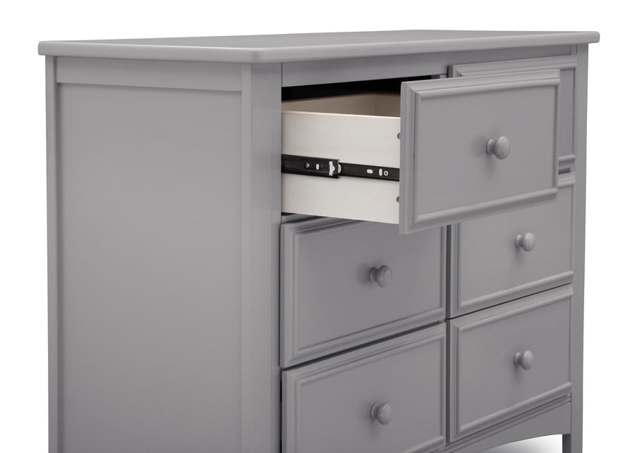 Grey (026) 14-Summit 6 Drawer Dresser with Interlocking Drawers