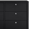 Midnight Grey (1360) 14-Brooks 6 Drawer Dresser with Interlocking Drawers