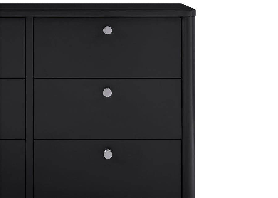 Midnight Grey (1360) 14-Brooks 6 Drawer Dresser with Interlocking Drawers