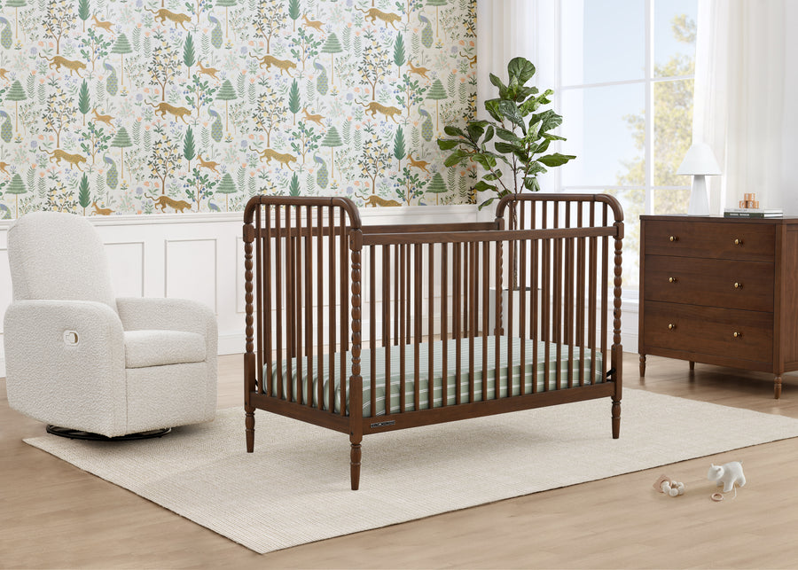 Teak Brown (1526) 32-Serena 4-in-1 Convertible Crib