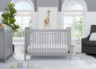 Grey (026) 1-Saint 4-in-1 Convertible Crib