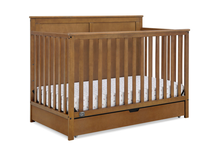 Chestnut (836) 52-Logan 6-in-1 Convertible Crib with Underdrawer