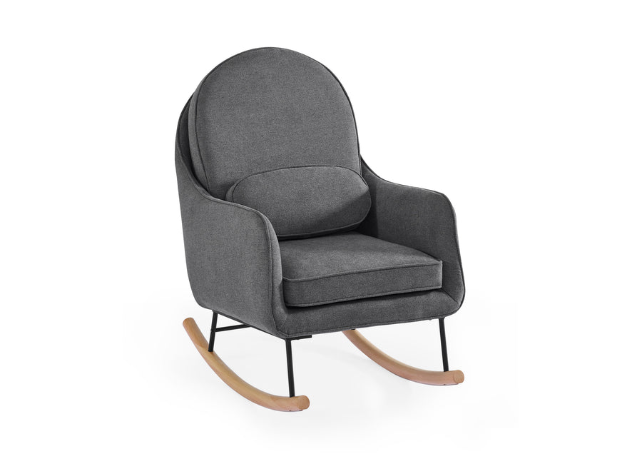 Stone Grey with Black & Natural (1420) 4-Ella Rocker with LiveSmart Evolve Fabric