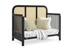 Ebony with Textured Almond (1507) 6-Theo 6-in-1 Convertible Crib