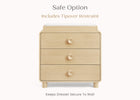 Natural Sandstone (1544) 6-Ari 3 Drawer Dresser with Changing Top