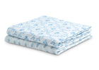 Blue Botanicals (3035) 10-100% Cotton Muslin Baby Receiving Blankets - 2 Pack