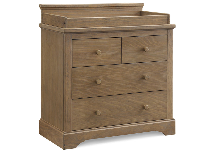 Rustic Acorn (1383) 17-Paloma 4 Drawer Dresser with Changing Top and Interlocking Drawers