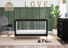 Ebony with Melted Bronze (1500) 17-Sloane 4-in-1 Acrylic Convertible Crib