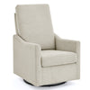 DCB: Limestone (1416) 25-Andie Nursery Glider Swivel Chair with Stain-Resistant LiveSmart Fabric