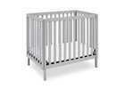 Grey (026) 7-Gio Mini Crib with 2.75-Inch Mattress
