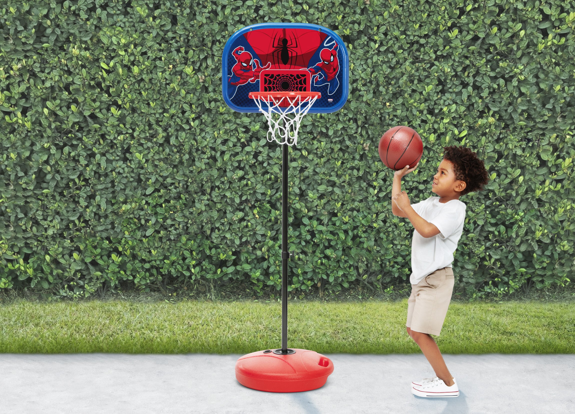 Basketball Kid Rim Spider-Man Basketball Hoop Set for Kids | Delta Children