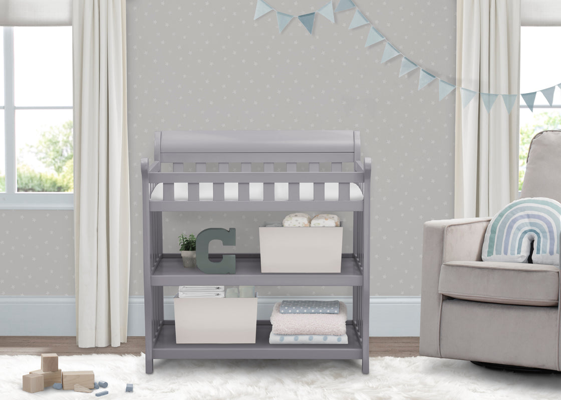 delta children's changing table Delta Children Eclipse Changing Table Grey