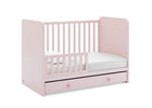Blush Pink with Dark Pink (1480) 4-babyGap Graham 4-in-1 Convertible Crib with Storage Drawer
