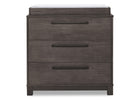 Rustic Grey (084) 8-Rustic 3 Drawer Dresser with Interlocking Drawers