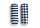 Navy Gingham (3220) 4-Blue Gingham Fitted Crib Sheets - 2 Pack