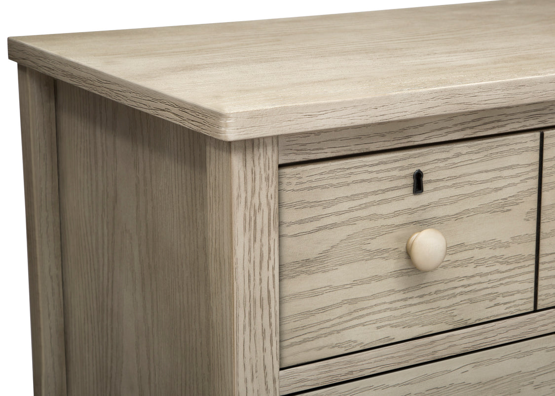 delta children cambridge dresser Delta Children Farmhouse 3 Drawer Dresser with Changing Top and Interlocking Drawers