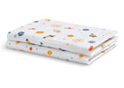 Space Exploration (3235) 10-100% Cotton Flannel Baby Receiving Blankets - 2 Pack