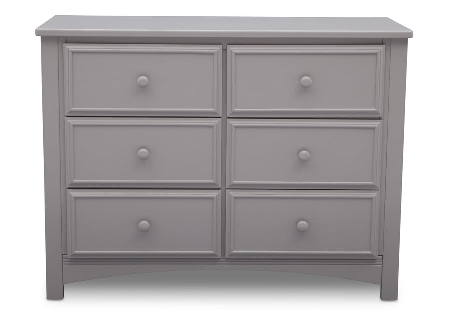 Grey (026) 12-Summit 6 Drawer Dresser with Interlocking Drawers