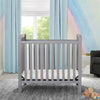 Grey (026) 13-Classic Mini Crib with 2.75-inch Mattress - Convertible to Twin Bed