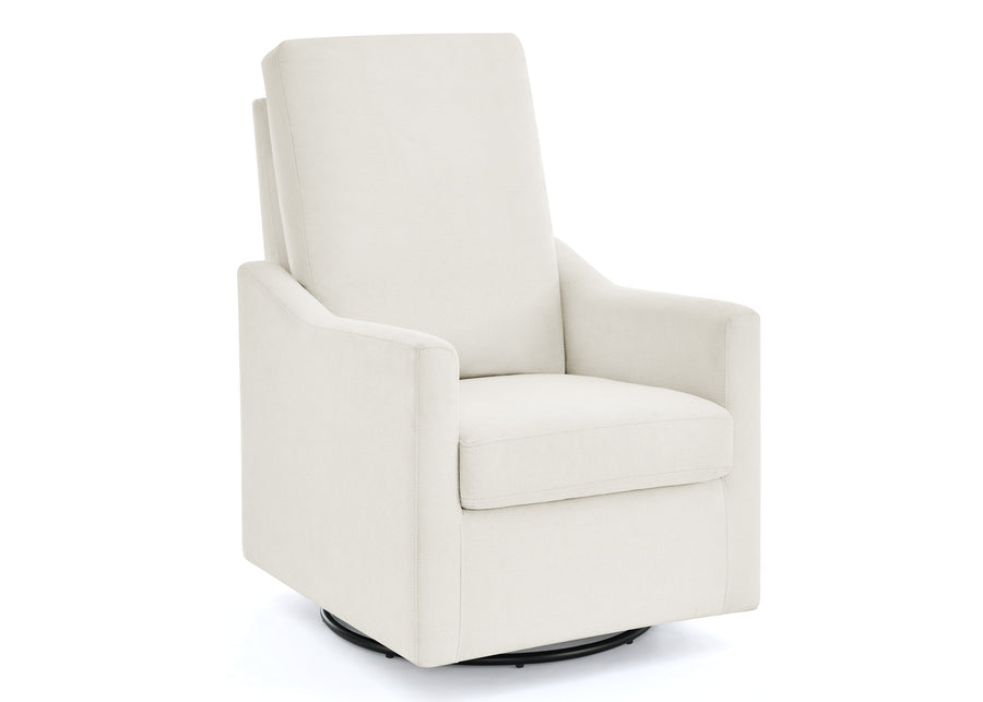 Ivory (771) 24-Andie Nursery Glider Swivel Chair with Stain-Resistant LiveSmart Fabric
