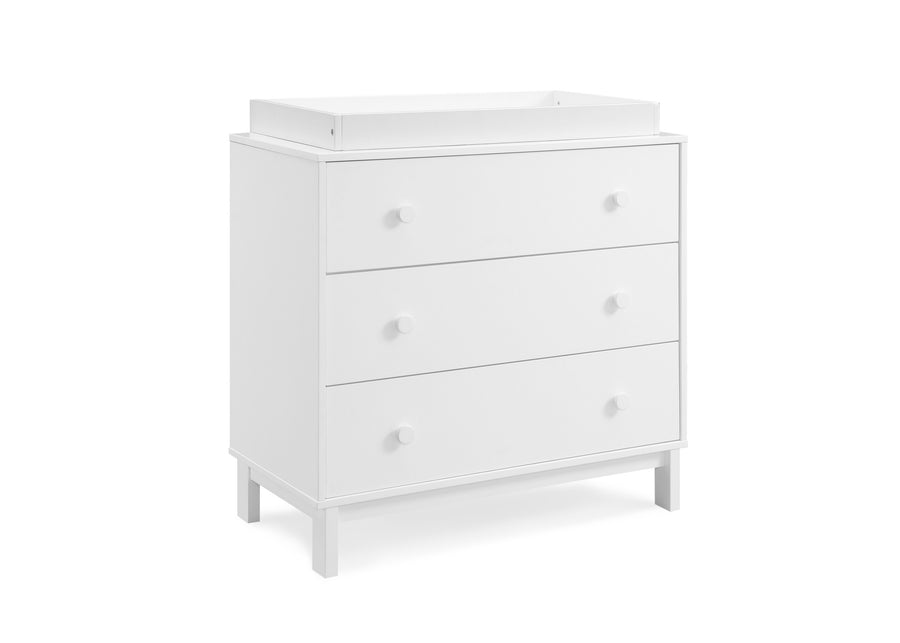 Bianca White (130) 13-babyGap Legacy 3 Drawer Dresser with Interlocking Drawers
