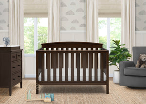 Dark Chocolate (207) 0-Gateway 4-in-1 Convertible Crib