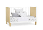 Natural with Bianca White (1512) 39-Sonny 4-in-1 Convertible Crib