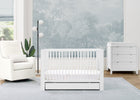 Bianca White (130) 9-Cassie 4-in-1 Convertible Crib with Underdrawer