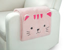 Pink Cat (1261) 5-Personalized Sherpa Throw Blanket for Kids