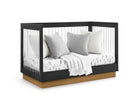 Midnight Grey with Acorn (1510) 28-James Acrylic 4-in-1 Convertible Crib