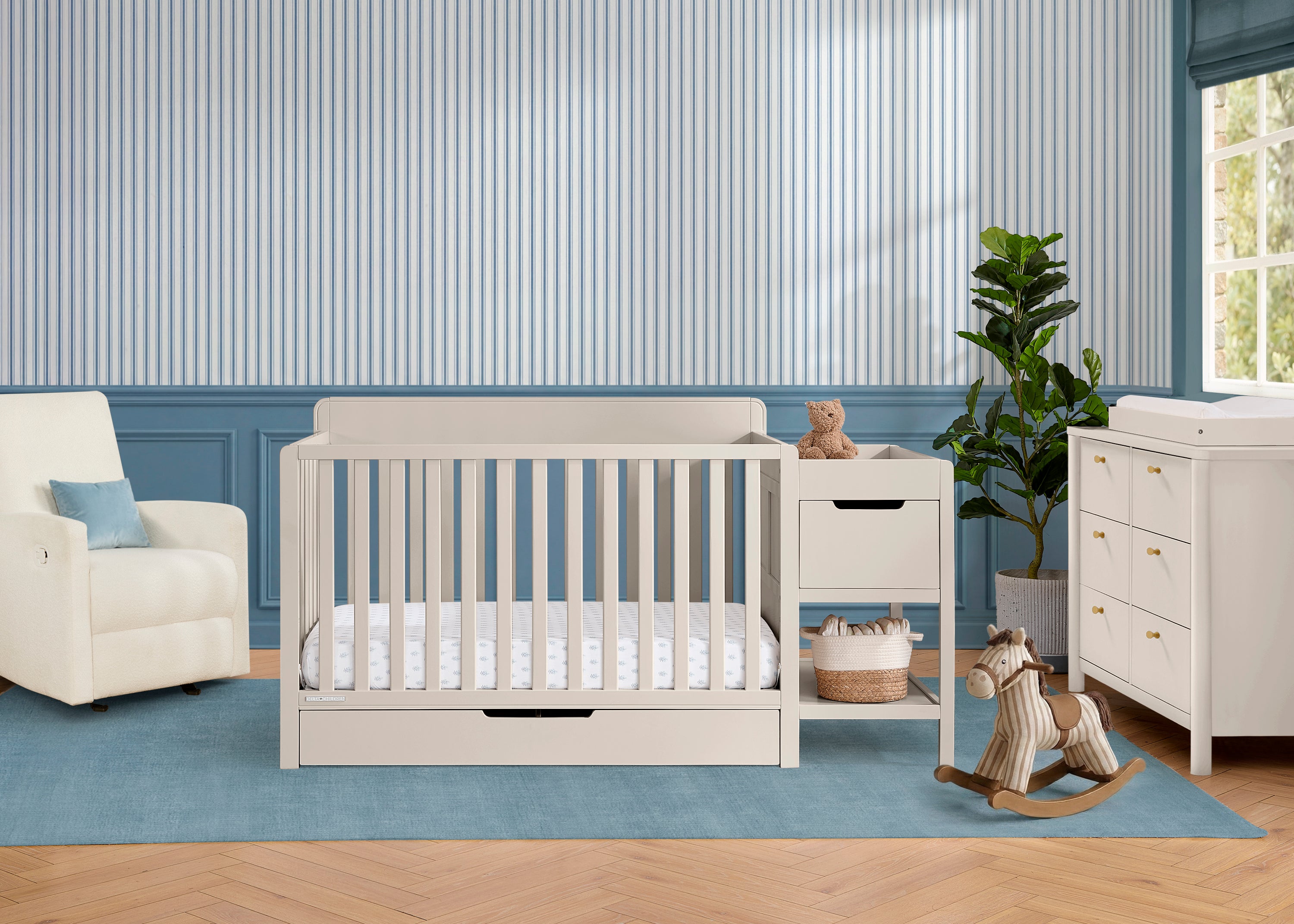 Complete The Look for Maya 5-in-1 Convertible Crib and Changer with Storage