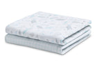 Sea Life (3236) 16-100% Organic Jersey Cotton Baby Receiving Blankets - 2 Pack