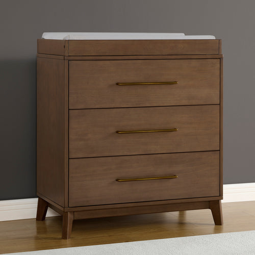 delta children spencer Spencer 3 Drawer Dresser with Changing Top and Interlocking Drawers