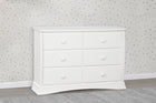 White (100) 5-Bentley 6 Drawer Dresser