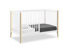 Bianca White with Natural (123) 49-Casey 6-in-1 Convertible Crib