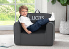 Dark Grey (23C) 19-Personalized Cozee Chair for Kids