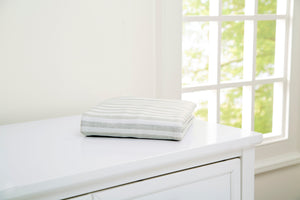 Grey Stripes (2359) 2-Fitted Bassinet Sheet Set, 2-Pack - Compatible with the Following babyGap Bassinet: 25508