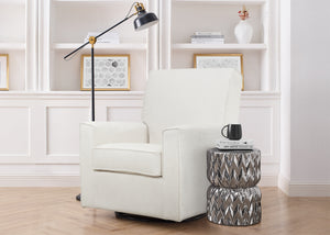 Light Cream (778) 12-Sophie Nursery Glider Swivel Chair with LiveSmart Fabric