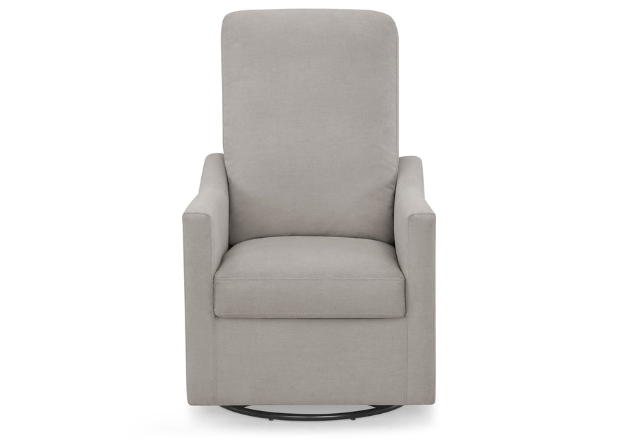 Light Grey (1458) 7-Andie Nursery Glider Swivel Chair with Stain-Resistant LiveSmart Fabric
