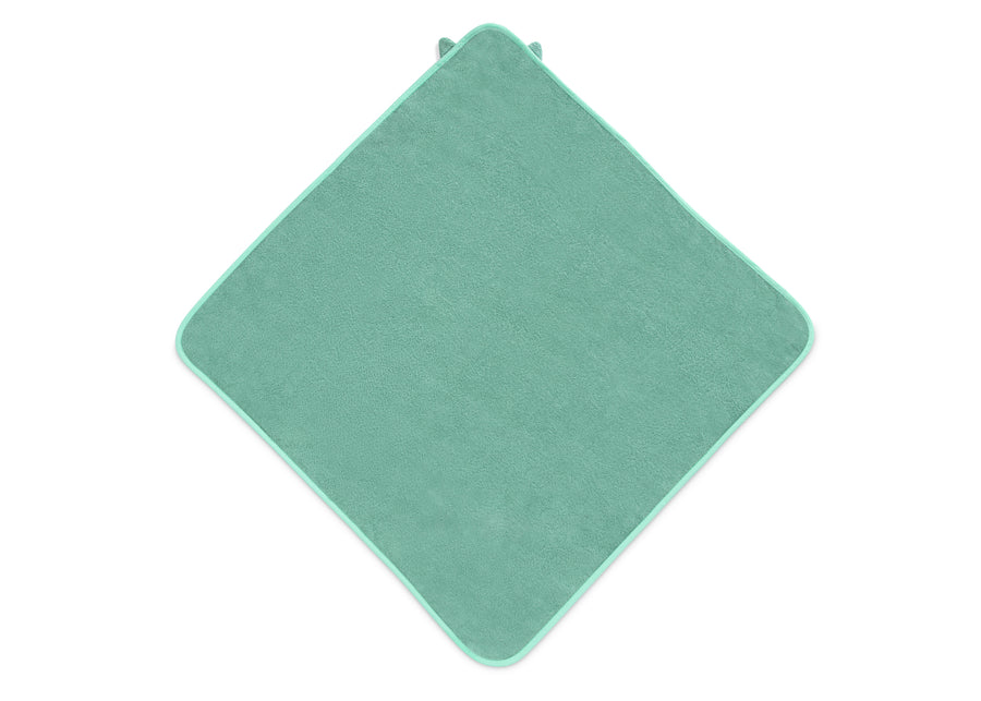 Light Teal Owl (1258) 17-Baby Hooded Bath Towel