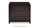 Dark Chocolate (207) 2-3 Drawer Dresser with Interlocking Drawers