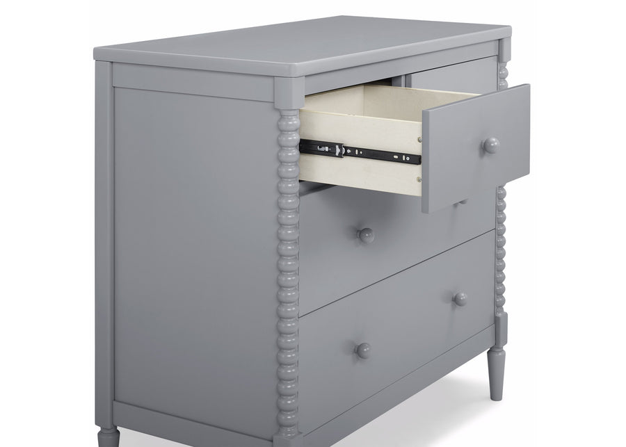 Grey (026) 12-Saint 4 Drawer Dresser with Changing Top