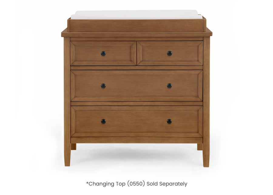 Chestnut (836) 42-Epic 3 Drawer Dresser with Interlocking Drawers
