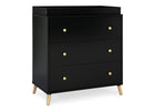 Ebony with Natural (1482) 6-Essex 3 Drawer Dresser with Interlocking Drawers