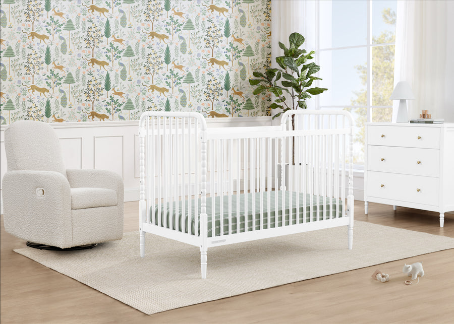 Bianca White (130) 1-Serena 4-in-1 Convertible Crib