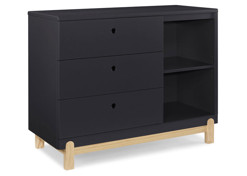 Poppy 3 Drawer Dresser with Cubbies